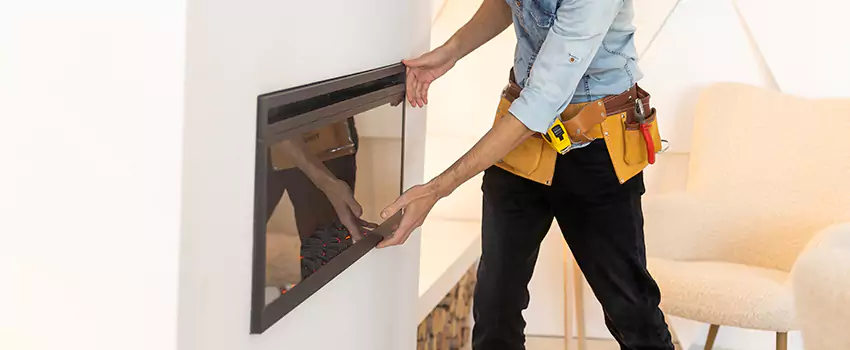 Metal Fireplace Installation in Lincoln, Illinois