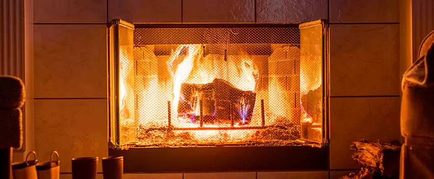 Mendota Hearth Landscape Fireplace Installation in Lincoln, Illinois