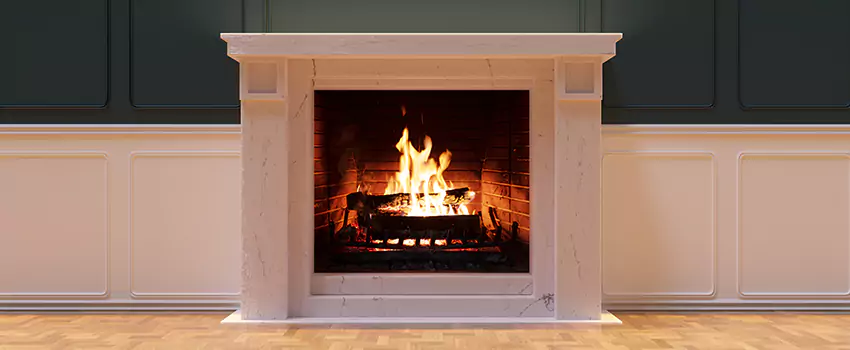 Open Flame Wood-Burning Fireplace Installation Services in Lincoln, Illinois