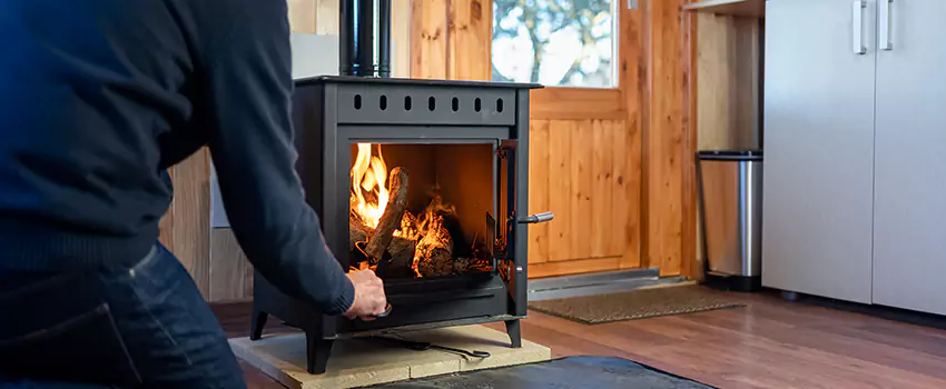 Open Hearth Wood Fireplace Installation in Lincoln, IL